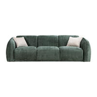 SOFA - 3 Personen - stoff - grün Juneti - Grün, Kunststoff/Textil (235/80/90cm) - Vente-Unique