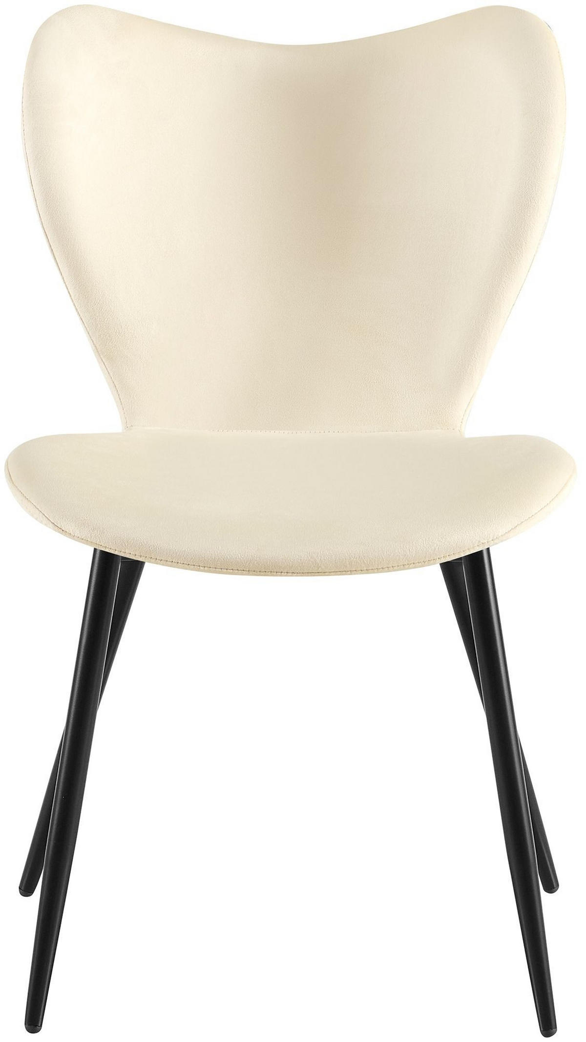 ESSZIMMERSTÜHLE Maika 2er Set 80x50x58 cm creme - Creme, Textil (50/80/58cm) - furnicato