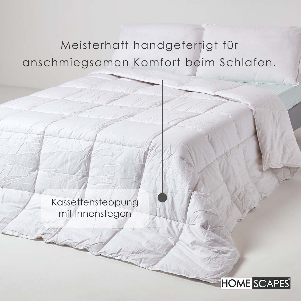 SOMMERDECKE 200/200 cm, Seiden-Mischung - Weiß, Textil (200/200cm) - Homescapes