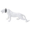 DEKO FIGUR PANTHER MIT HALSBAND Hochganz Reinweiß - Weiß Hochglanz, Stein (18/28/59cm) - MCW