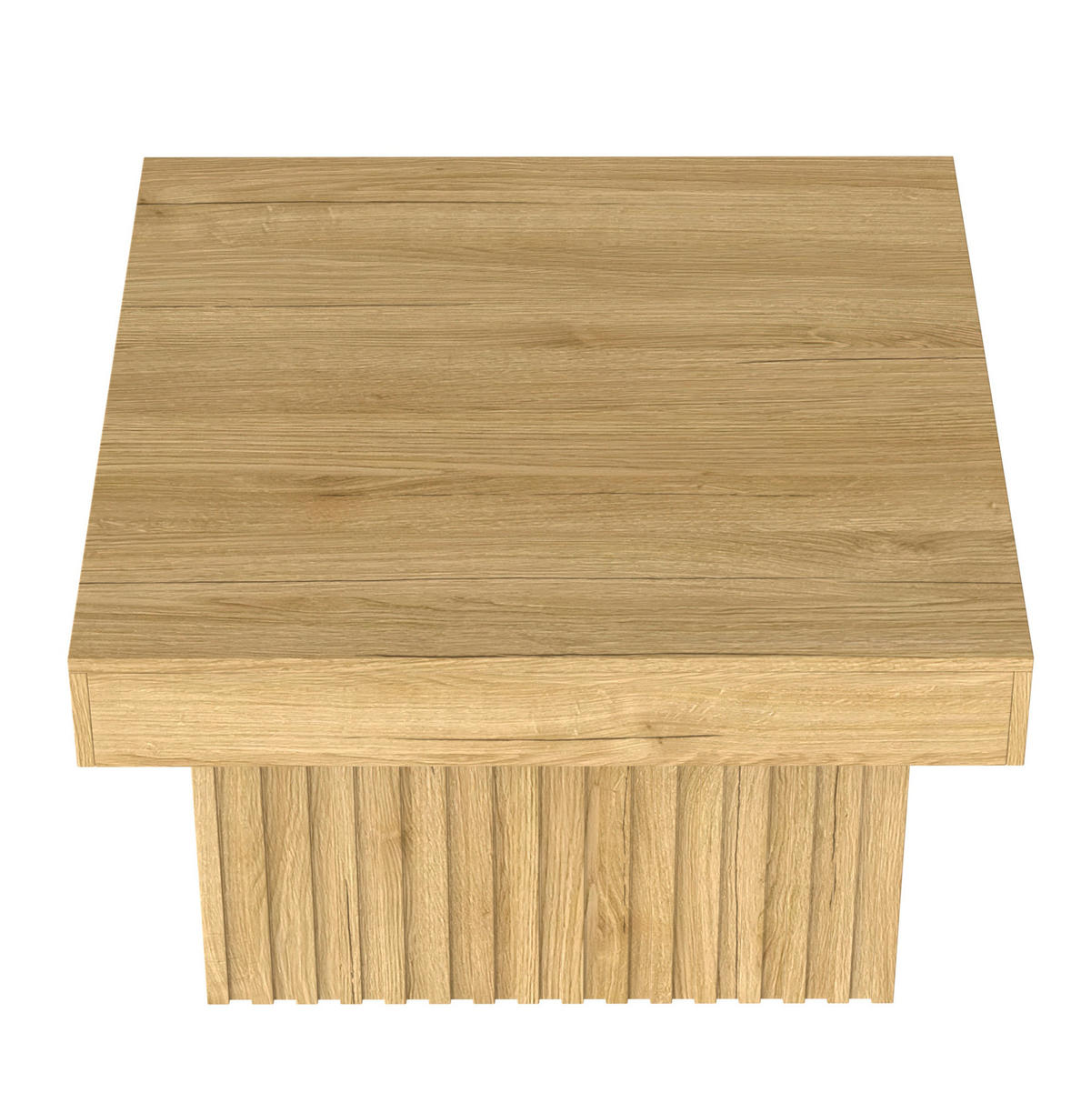 COUCHTISCH 79/79 cm in Natur aus MDF und Spanplatte – pflegeleicht und stabil - Naturfarben, Holzwerkstoff (79/79/46cm) - BEAOK