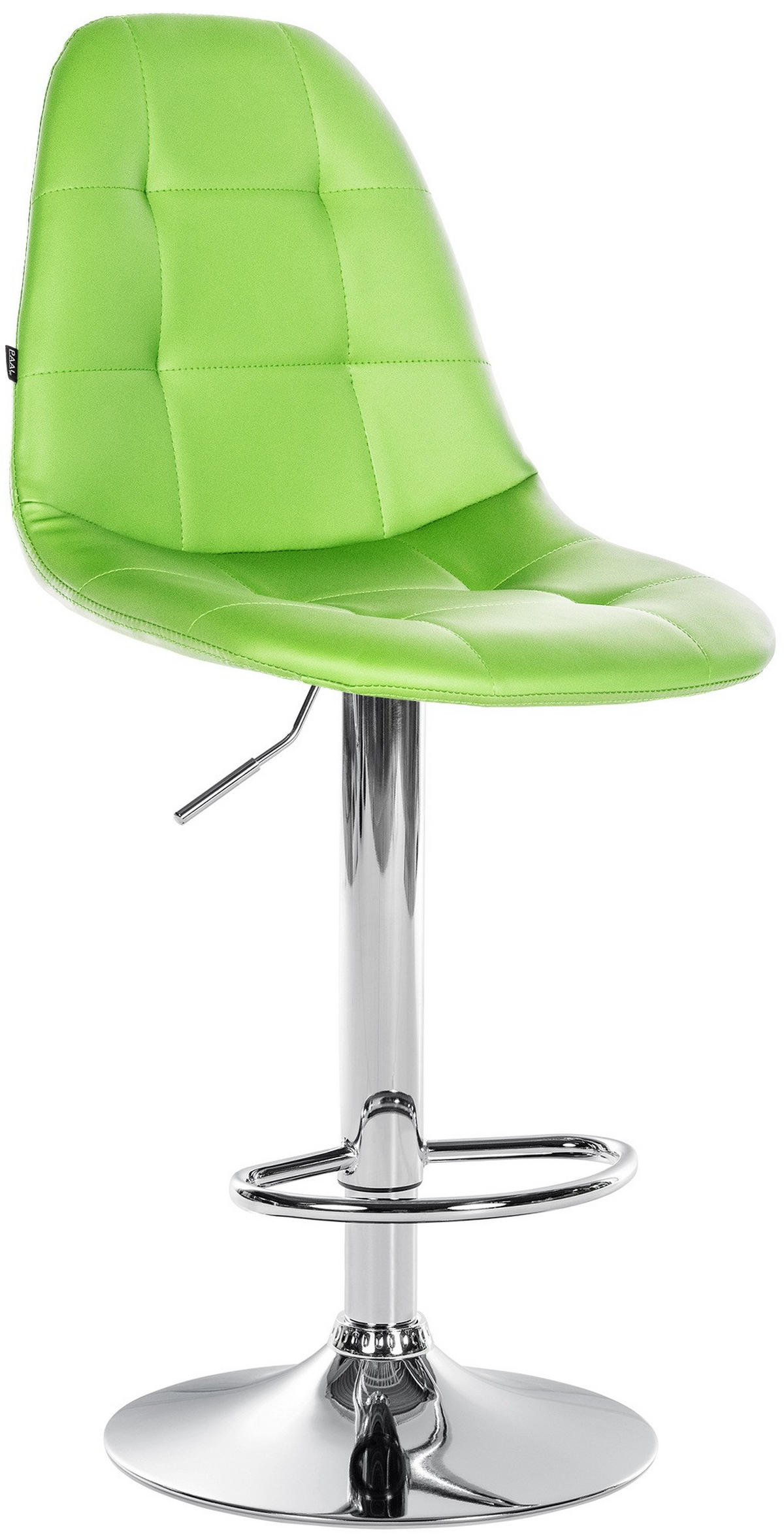 BARHOCKER Metall grün - Grün, Textil/Metall (47/58/56cm) - CLP
