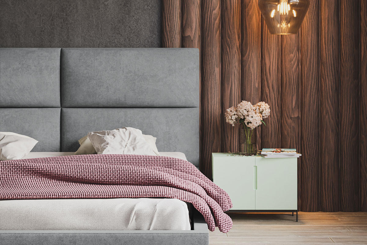 POLSTERBETT 140x200 Terra mit Bettkasten, Blau - Blau, Holz/Textil (140/200cm) - Emporius