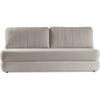 SCHLAFSOFA 3-Sitzer Orin mit Schlaffunktion, Beige - Beige/Schwarz, Textil (211/93/103cm) - Beautysofa