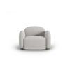 SESSEL Blair aus Chenille-Stoff silber meliert - Silberfarben, Textil (87/80/119cm) - Micadoni