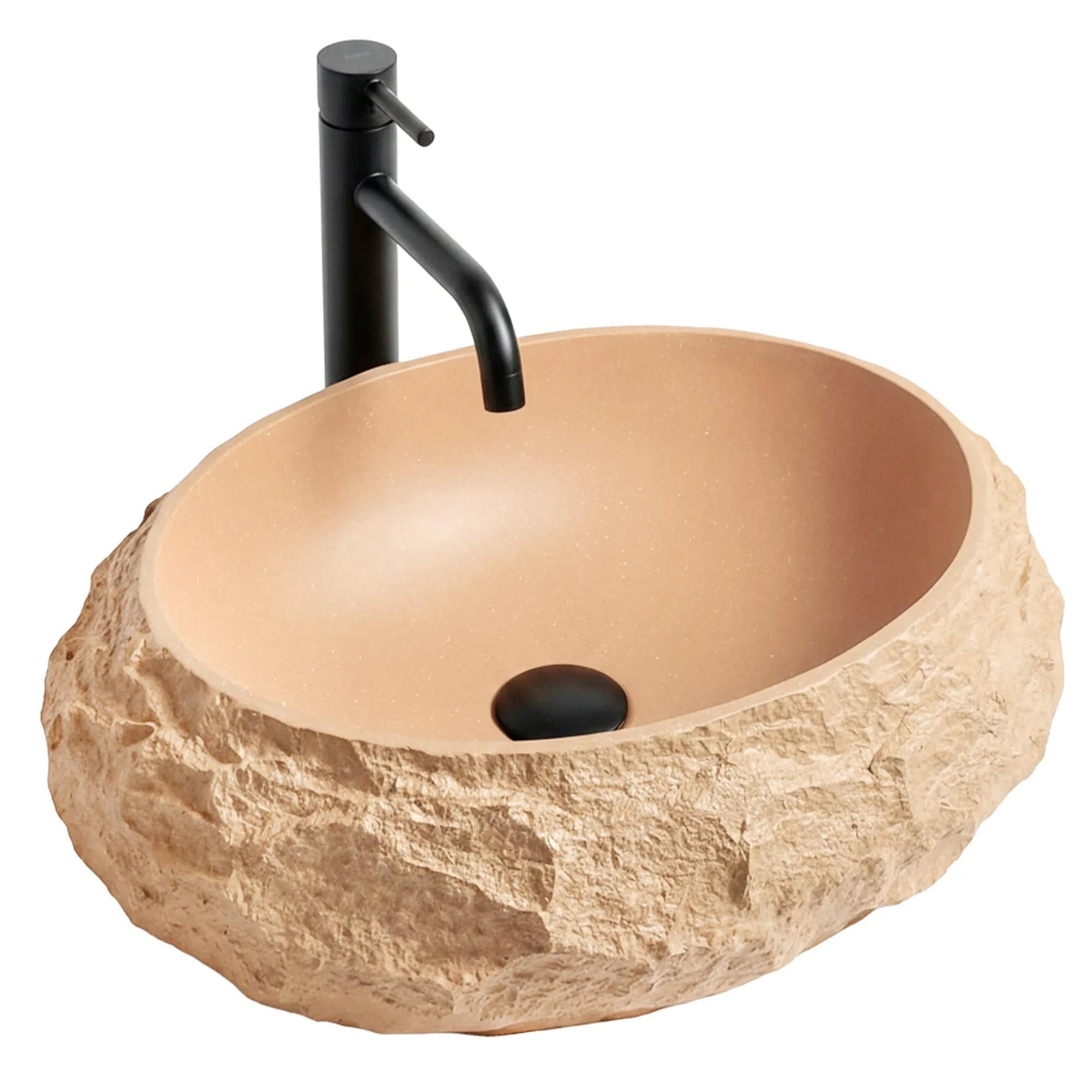 REA Aufsatzwaschbecken Beige 38x15x50 cm