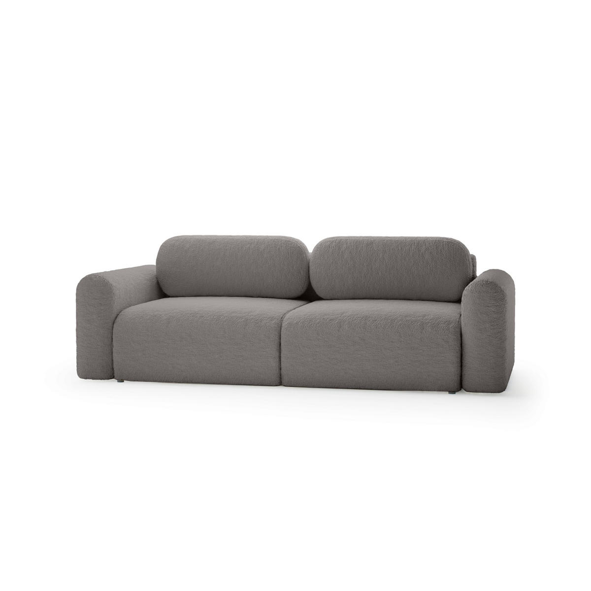 SOFA mit Schlaffunktion Thekla, Grau - Grau, Textil (246/70/100cm) - Fedve