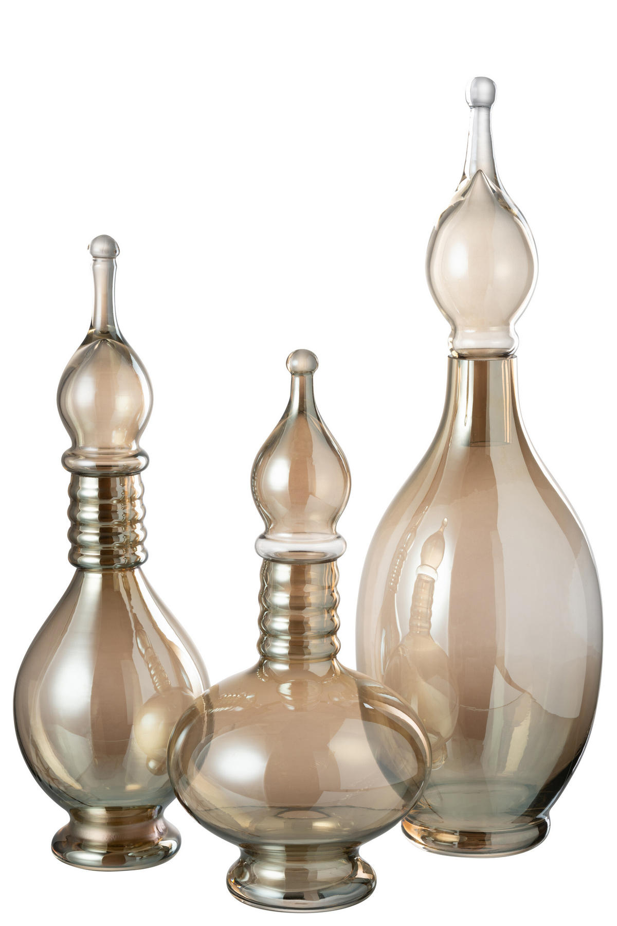 DEKO-OBJEKTE JO - Glas - Beige - L - Beige, Glas (17/53/17cm) - J-Line