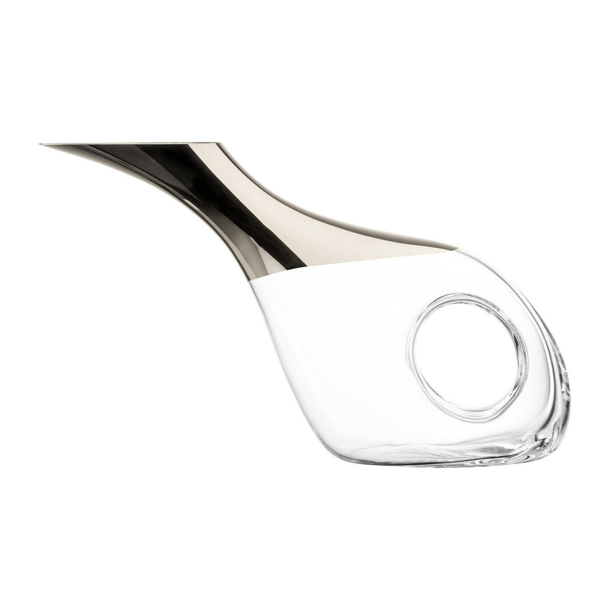 DEKANTIERENTE No Drop Effekt platin 750 ml - Platinfarben, Glas (0.75L) - Eisch