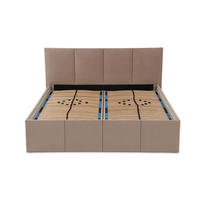 POLSTERBETT Dalas Sahara 200 x 200 x 40 cm Stauraum Mit hochwertiger Matratze H2 (bis 100 kg) und Lattenrost - Sahara, Holz (200/200cm) - Halmon Schlafkomfort Betten 