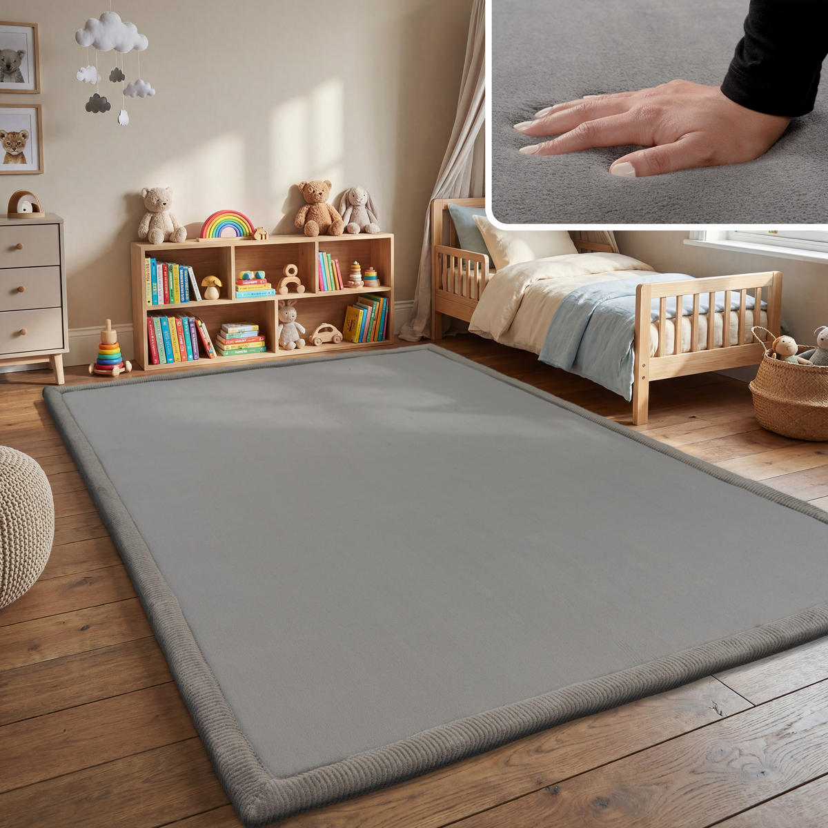 KINDERTEPPICH 200/350 cm Tatami 475 - Grau, Textil (200/350cm) - Paco Home