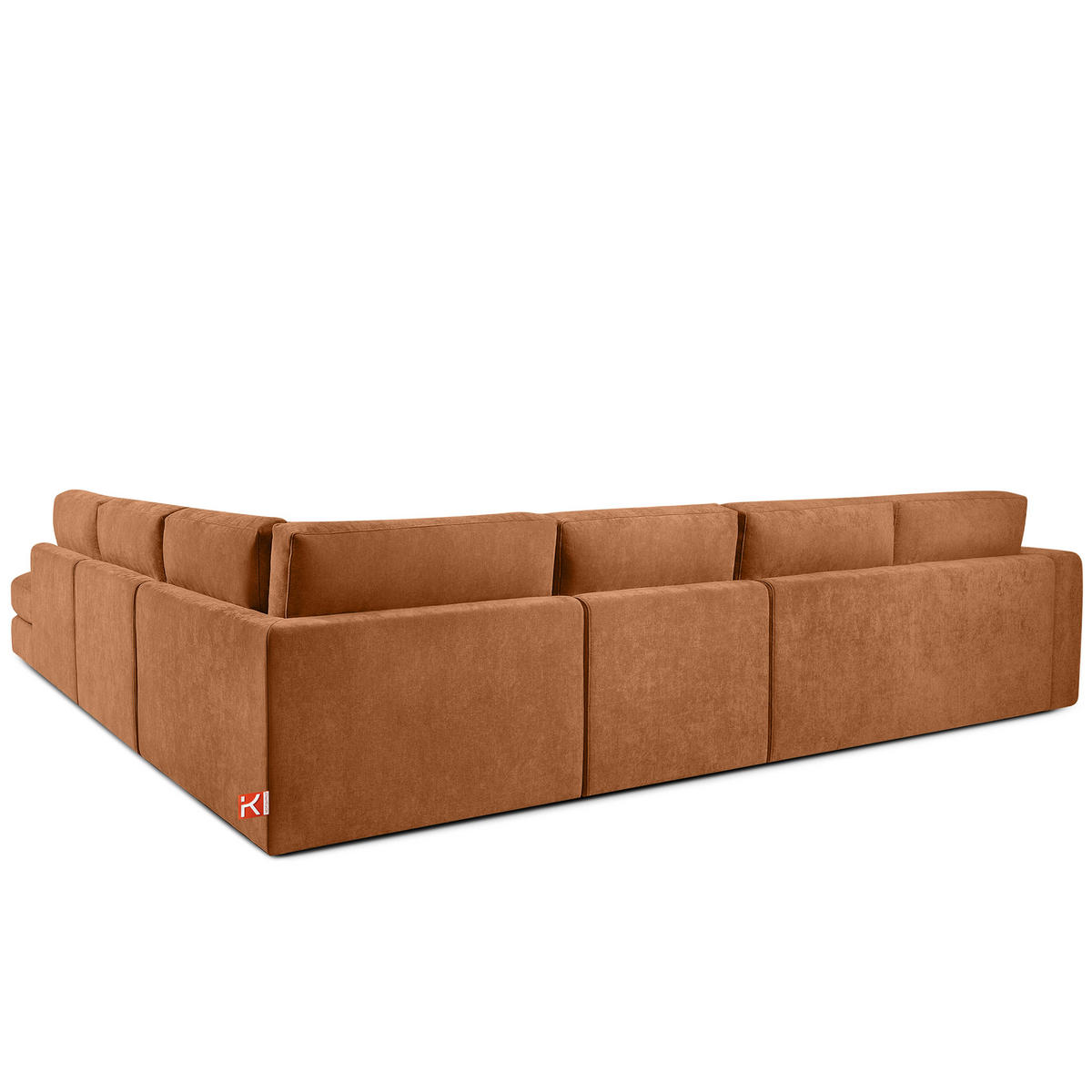 ECKSOFA XL rechts VERUS - Rot, Holz/Holzwerkstoff (377/328cm) - KONSIMO®