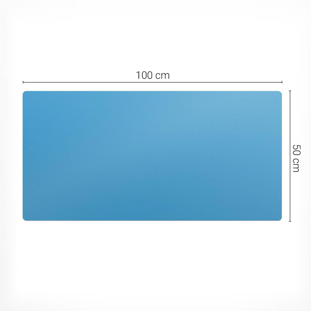 SCHREIBTISCHUNTERLAGE 100x50 cm Blau - Birkefarben, Kunststoff (100/50/1.6cm) - Wallfluent