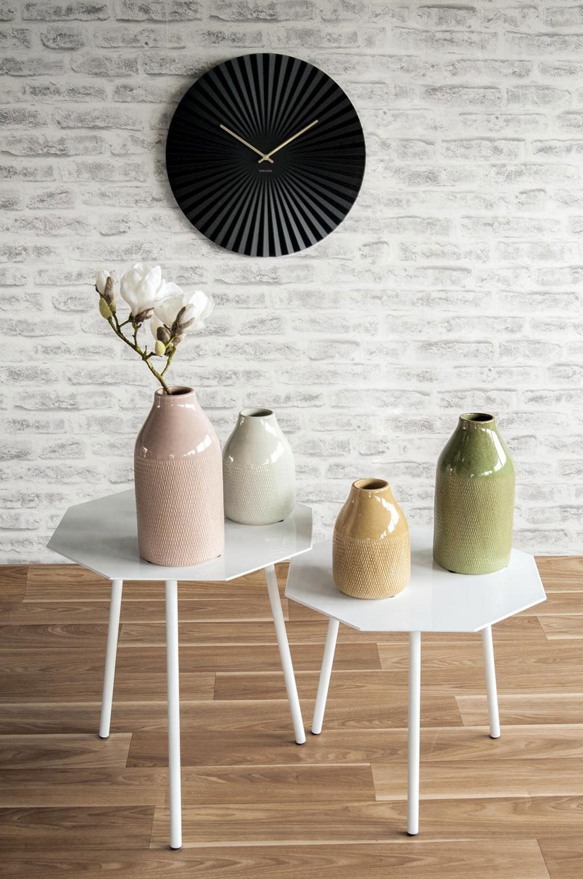 WANDUHR Sensu Ø40 cm - Schwarz, Metall (40/40/3.5cm) - Karlsson