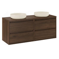 DOPPELWASCHTISCH 120cm Edmé Holz - Braun, Holzwerkstoff (120/52.2/46cm) - Petits-meubles