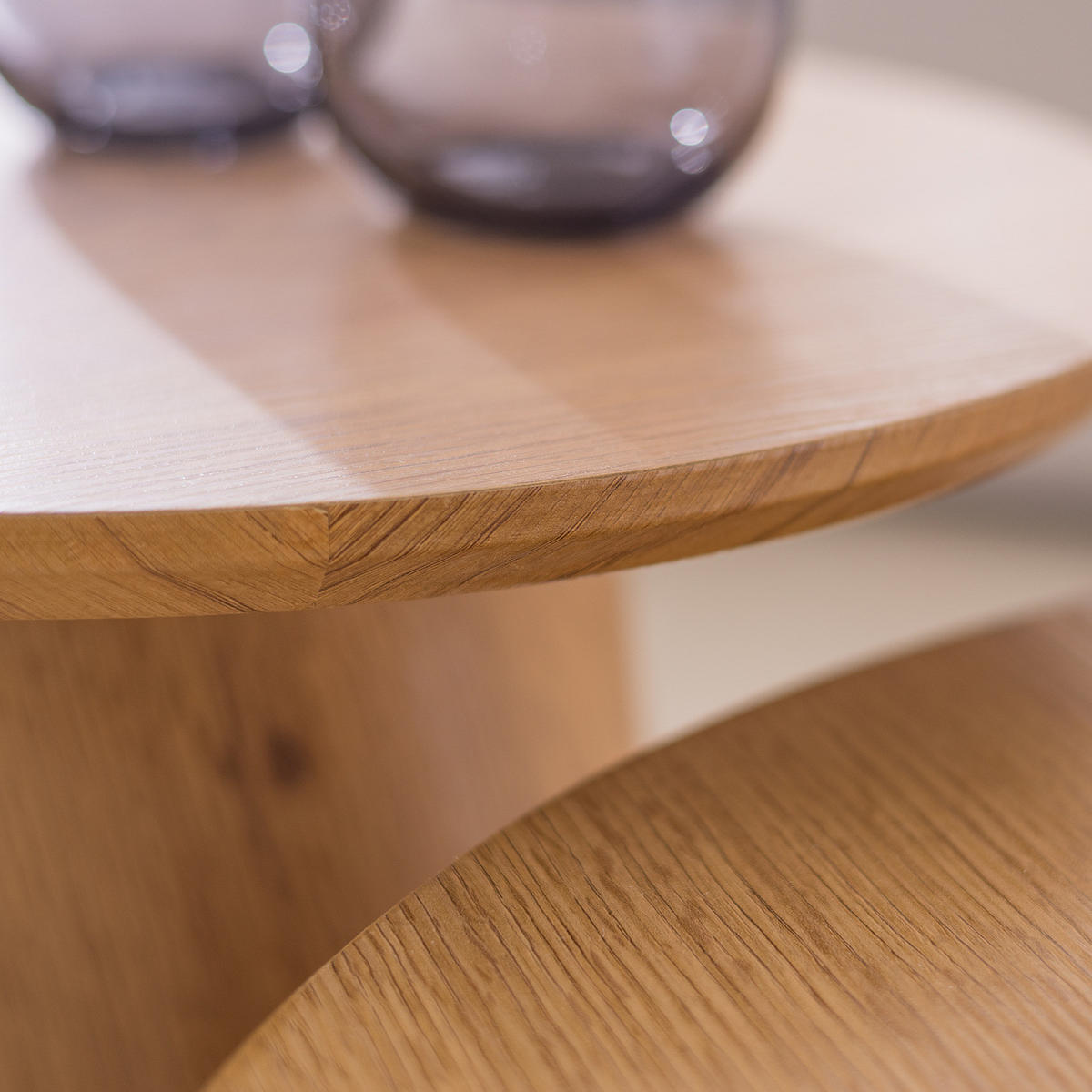 COUCHTISCH-SET - 2-teilig - Eichefarben, Holzwerkstoff (60/60/37cm) - home24