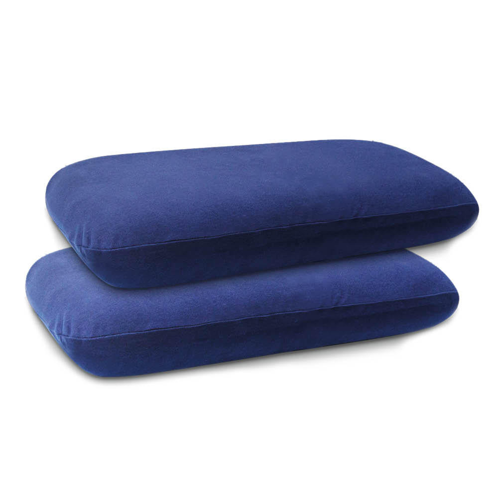 KISSENBEZUG für COMFORT Nackenkissen, DOPPELPACK Blau 70x40 cm - Blau, Textil (40/70cm) - casimum