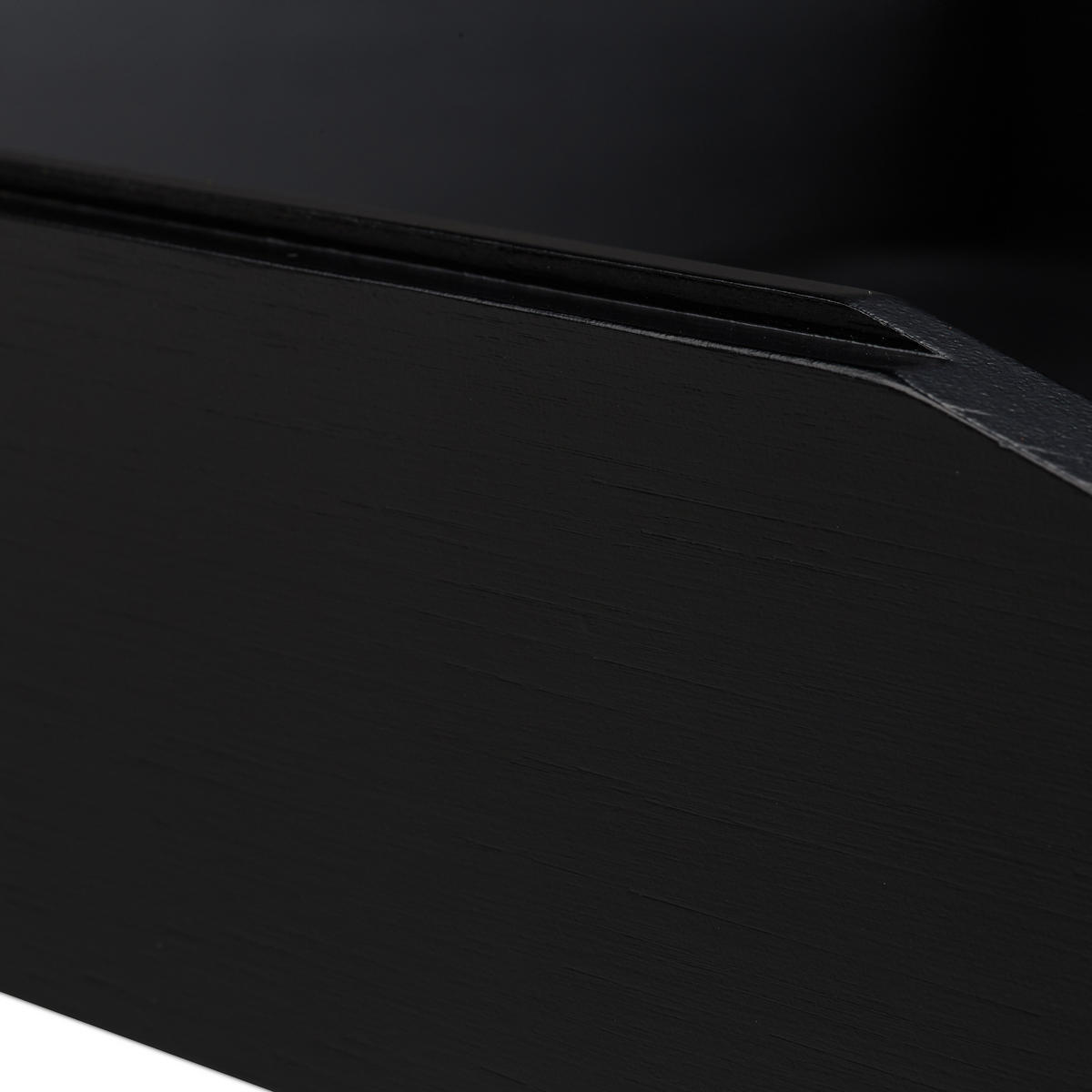 ZÁSOBNÍK na písma - čierna, drevo (25/6/33cm) - Relaxdays