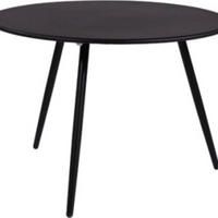 BEISTELLTISCH Rafael - Schwarz - 60/60/41 cm - Schwarz, Metall (60/60/41cm) - Lesli Living