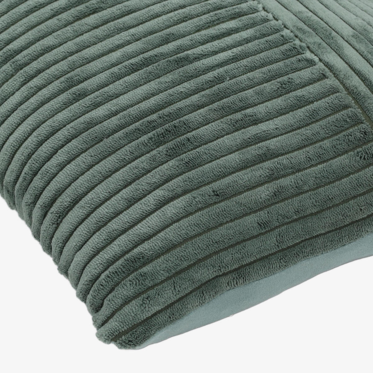 KISSEN mit Patchwork aus Kordsamt 50/30/4 cm - Blau, Textil (30/50cm) - Home Styling Collection