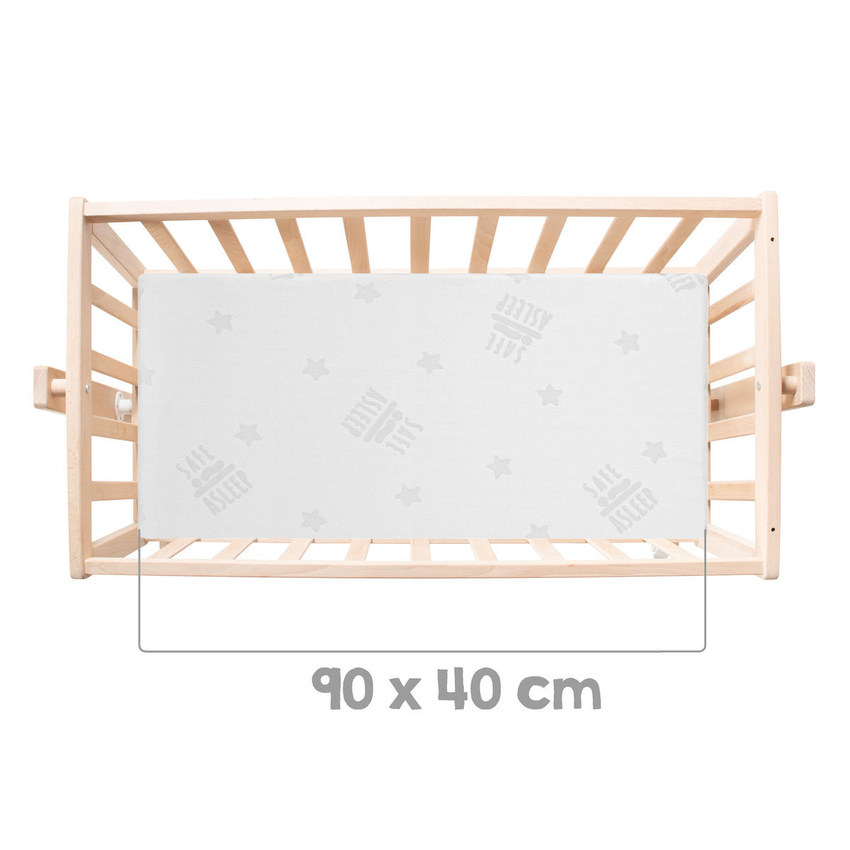 BABYWIEGENSETT Adam & Eule - Naturfarben, Holzwerkstoff/Textil (40/90cm) - Roba