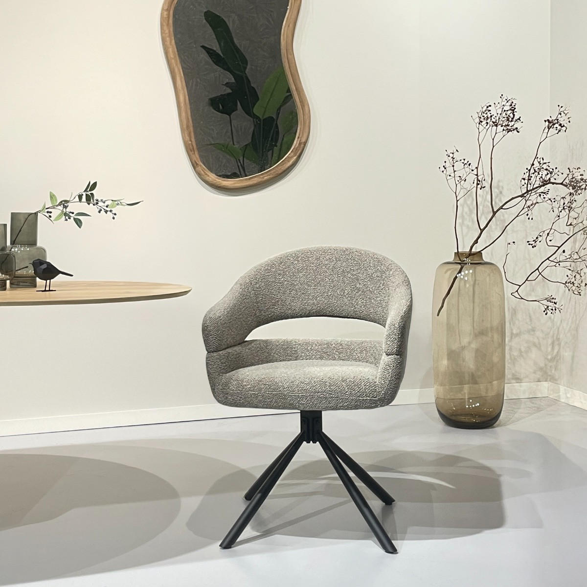 ESSZIMMERSTÜHLE Linn Taupe 62/58/ - Taupe, Textil (58/85/62cm) - Livingfurn