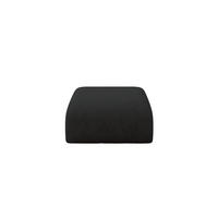 POUF MIRA-PUF 91x89x40 Schwarz cm Velours Modular Sitzhocker - Anthrazit/Schwarz, Holzwerkstoff/Kunststoff (91/40/89cm) - ALTDECOR