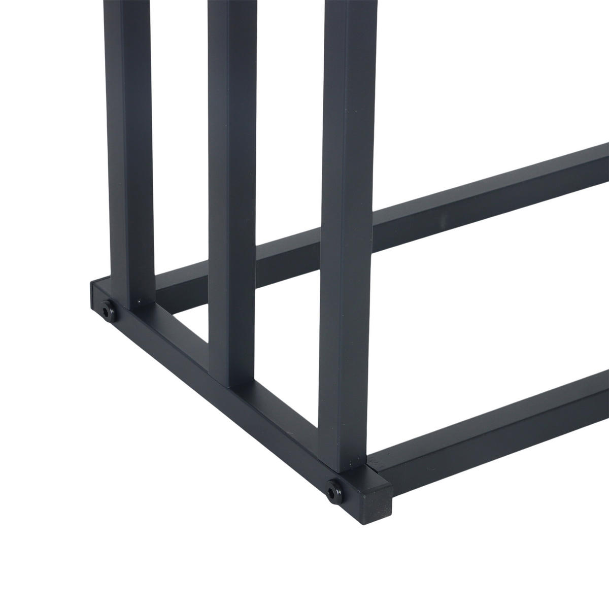 HANDTUCHSTÄNDER - Schwarz, Metall (44/86/21cm) - Relaxdays