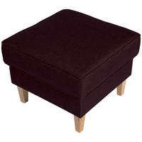 HOCKER Karlen Bezug Flachgewebe Buche natur / burgund - Brombeere/Buchefarben, Kunststoff (53/45/53cm) - 58aufmkessel