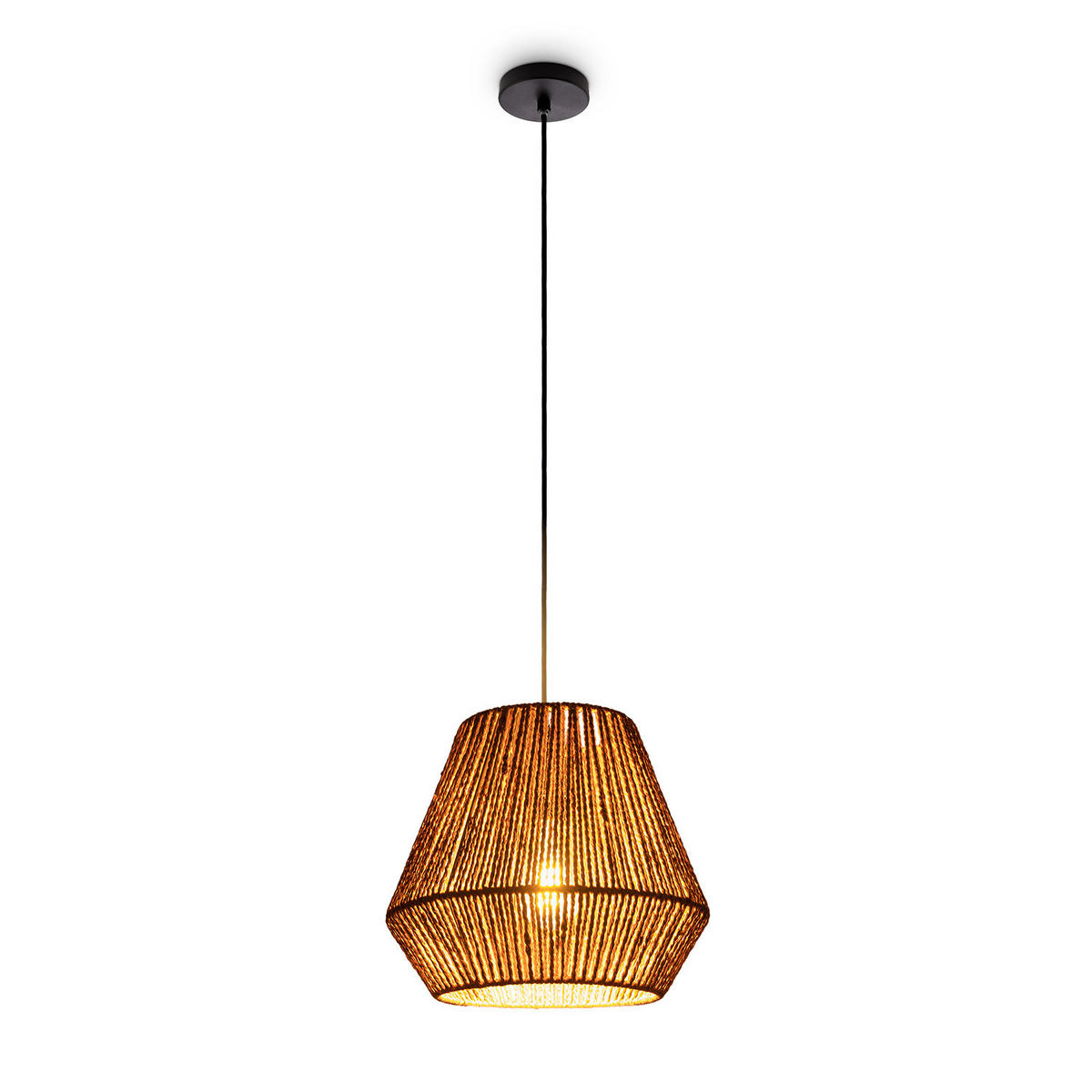 PENDELLEUCHTE Hugo Pd1 Diego - Schwarz, Metall (32/32/28cm) - Paco Home