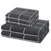 FROTTIERSET Sensual Skin Karo 4-teilig - Grau, Textil (50/100cm) - Ross