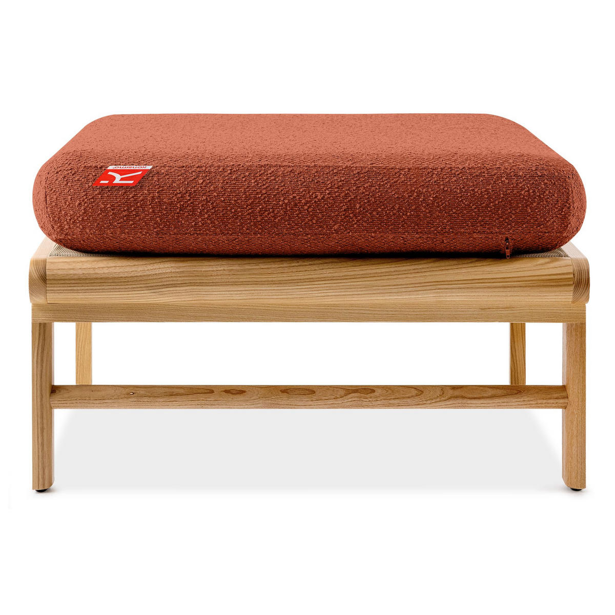 GARTENLOUNGE-HOCKER ATREDA - Orange, Holz/Textil (70/42/80cm) - KONSIMO®