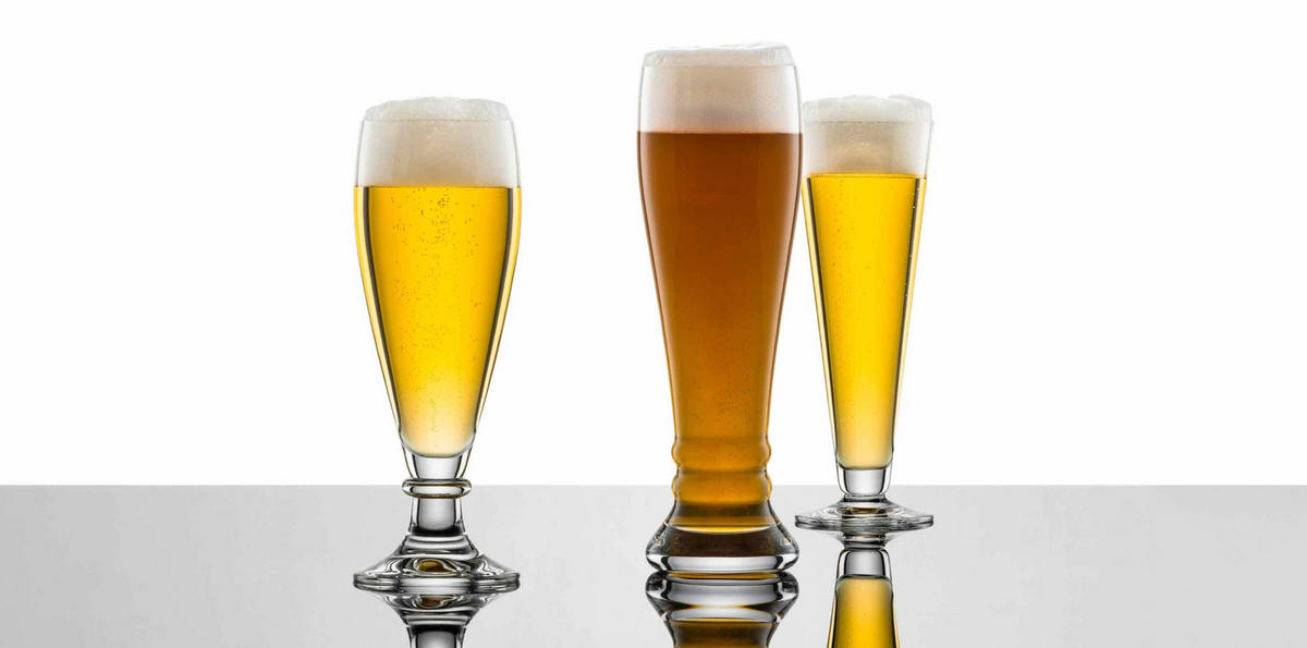 WEIZENBIERGLÄSER BAVARIA Beer Basic transparent 0,5 Liter 4er Set - Transparent, Glas (0.5L) - Schott Zwiesel