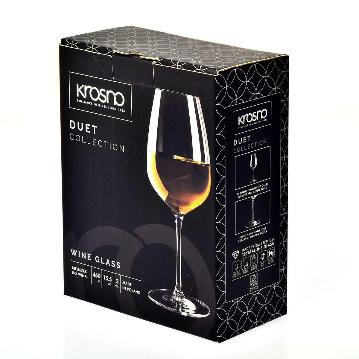 WEISSWEINGLÄSER Duet, 2er-Set, 460 ml - Transparent, Glas (0.46L) - Krosno Glass