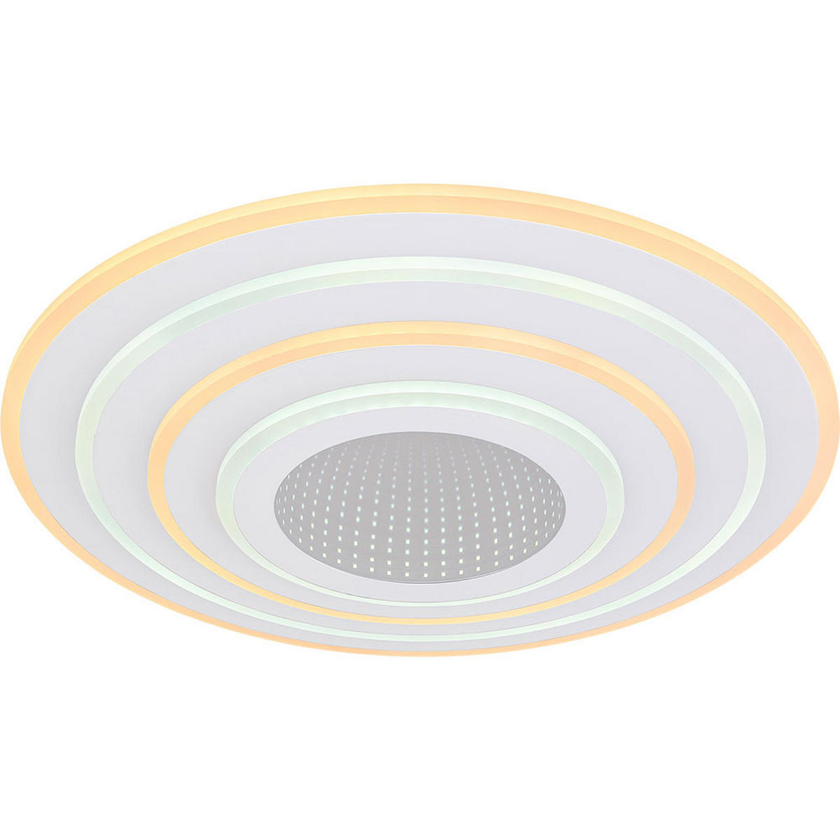 LED DECKENLEUCHTE Jocelyn Weiß Metall - Weiß, Metall (42/42/7cm) - Globo Lighting