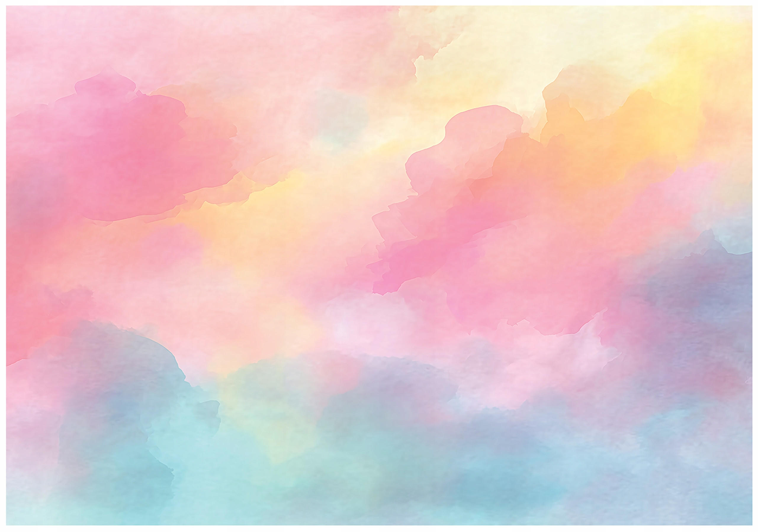 FOTOTAPETE Mädchen Pastell Rosa 300x210 cm - Multicolor, Papier (300/210cm) - Wallarena