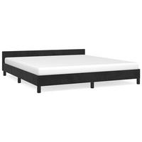 BETTGESTELL Ohne Matratze Schwarz 180/200 Cm Samt - Schwarz, Holz (180/200cm) - vidaXL