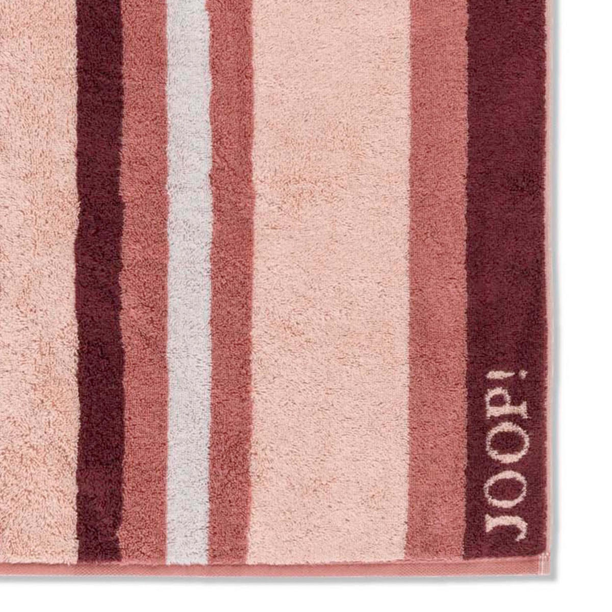HANDTUCH VIBE STREIFEN 1698 PUDER - 22 - Rosa, Textil (50/100cm) - Joop!