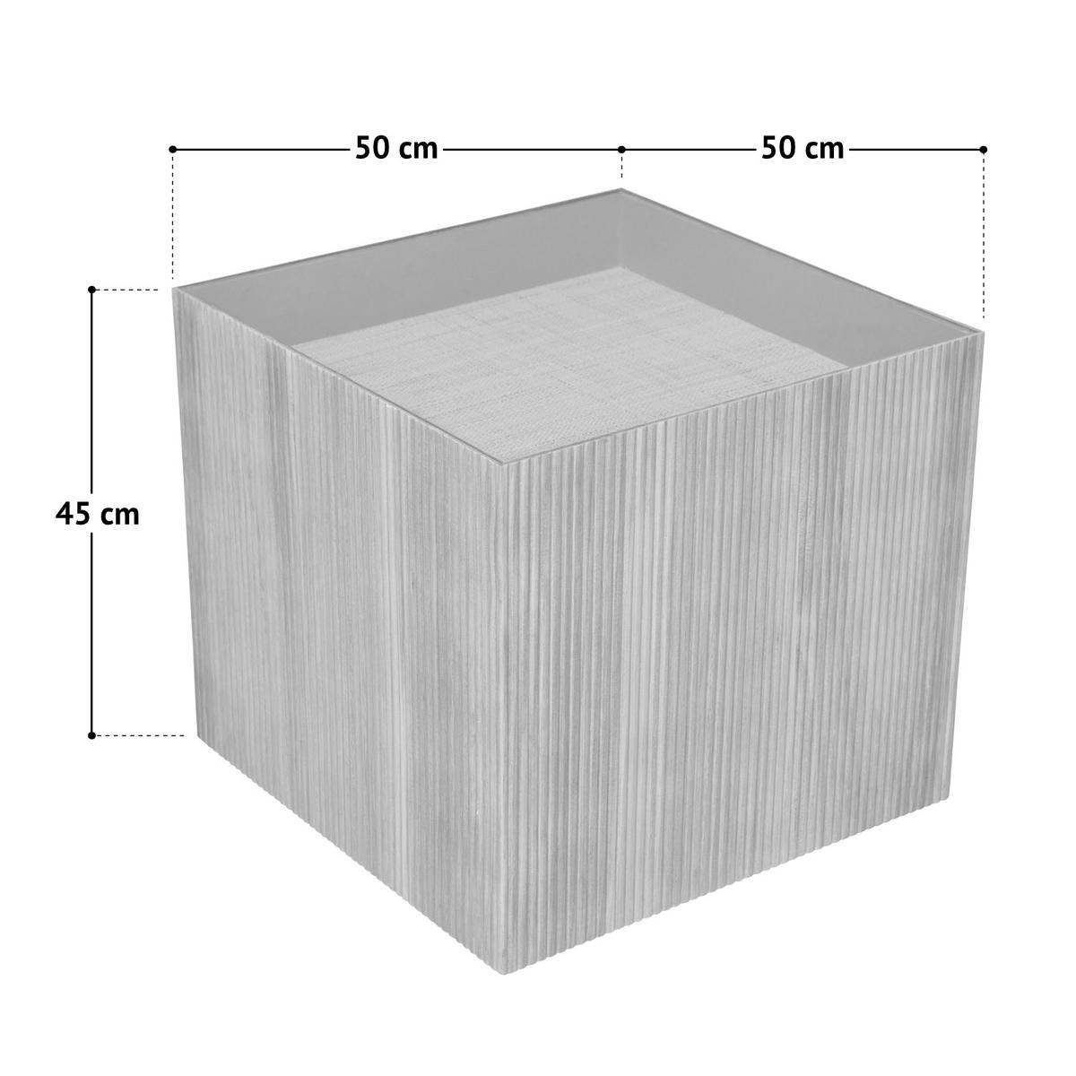 BEISTELLTISCH EVA Natur - Naturfarben, Holzwerkstoff (50/50/45cm) - SVITA