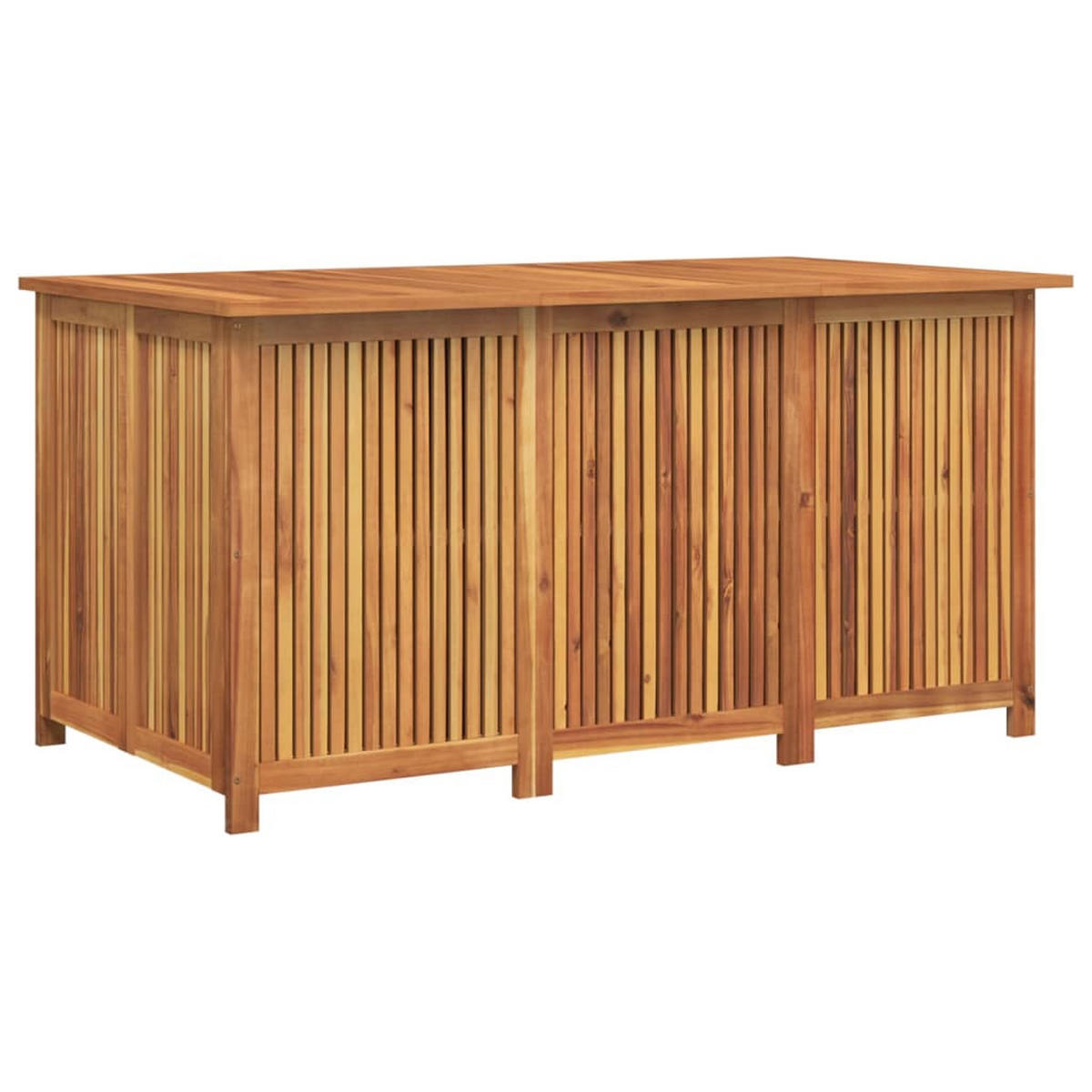 GARTENBOX 150x80x75 cm Massivholz Akazie - Braun, Holz (150/75/80cm) - furnicato