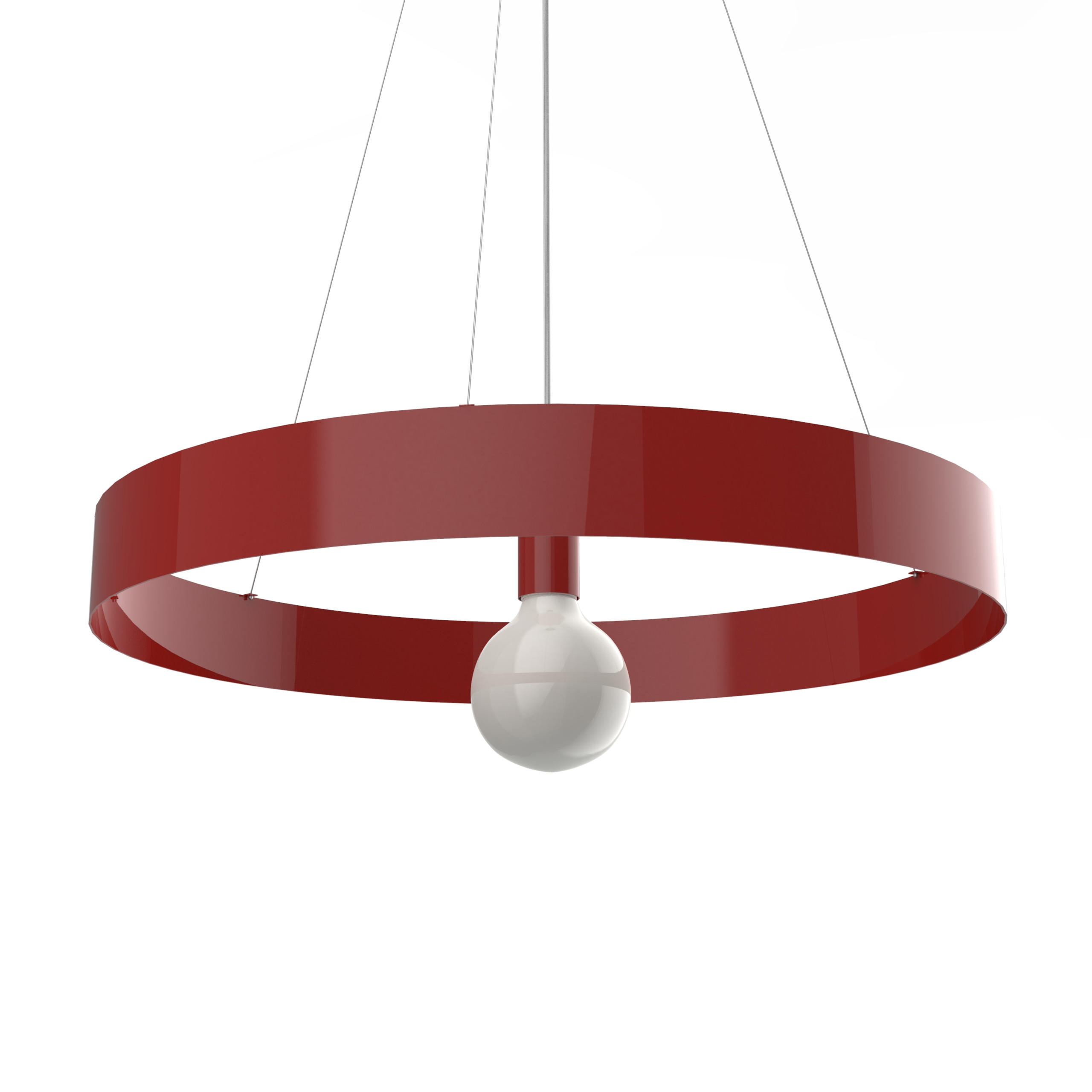 HÄNGELEUCHTE - Rot, Metall (60/60/6cm) - Lumicom