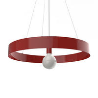 HÄNGELEUCHTE - Rot, Metall (60/60/6cm) - Lumicom