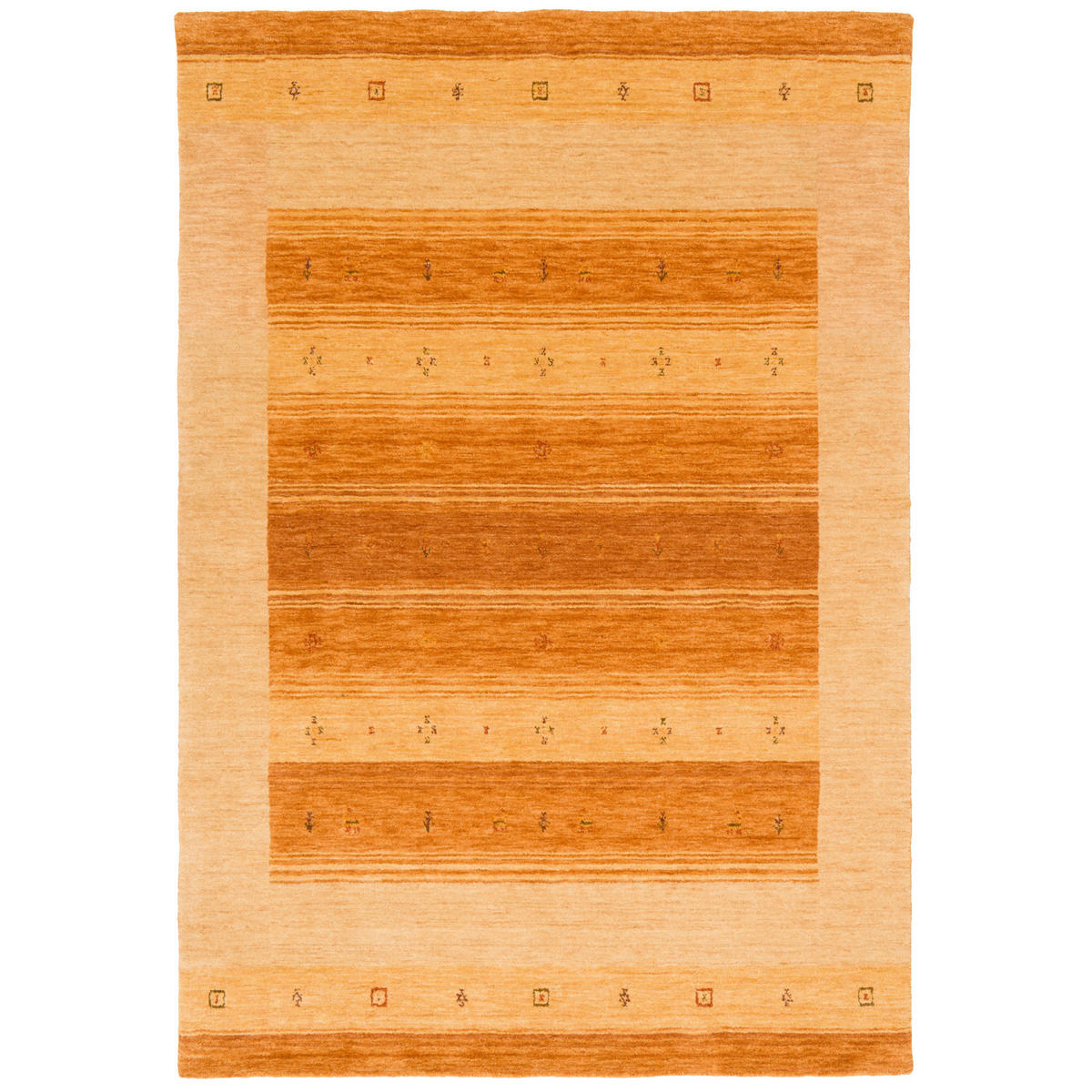 NATUR WOLLE TEPPICH GABBEH ESTA - Beige, Textil (120/180cm) - Pergamon