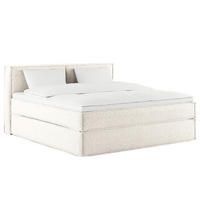 BOXSPRINGBETT mit Kopfteil - Premium - Weiß, Textil (200/200cm) - home24