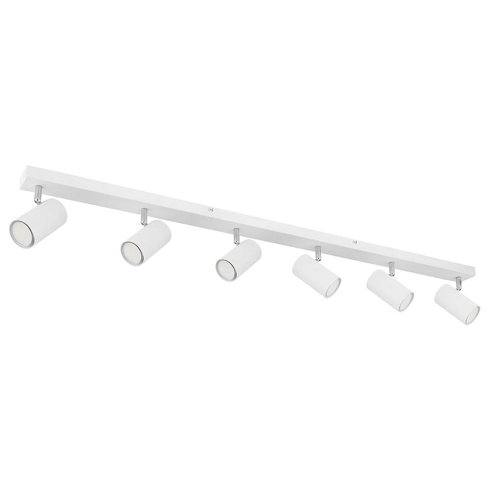 LED DECKENLEUCHTE Metall Weiß 6-flammig - Weiß, Metall (115/6/12cm) - Globo Lighting