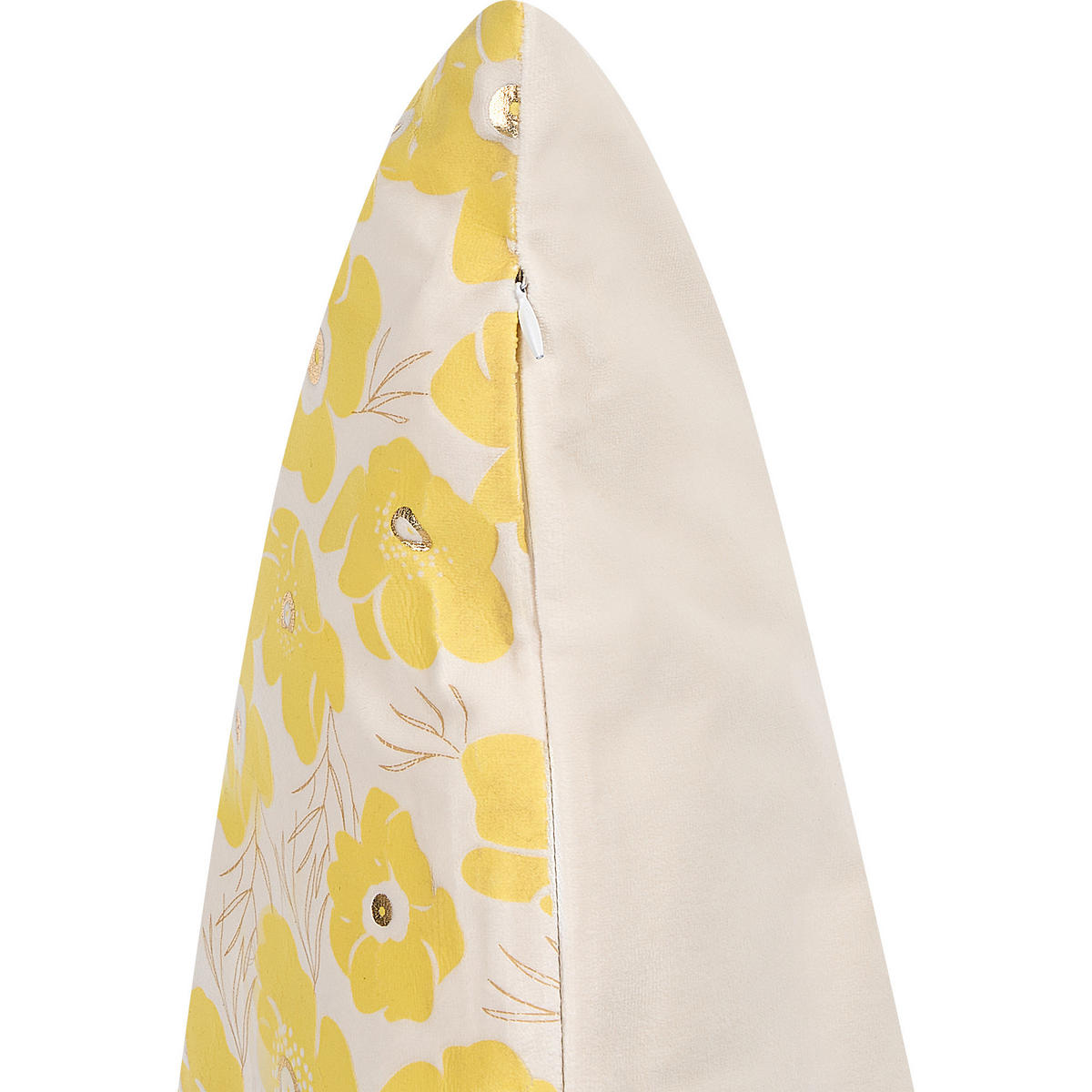 DEKOKISSEN 2er-Set Gelb 45/45 cm Triteleia - Gelb, Textil (45/45cm) - Beliani
