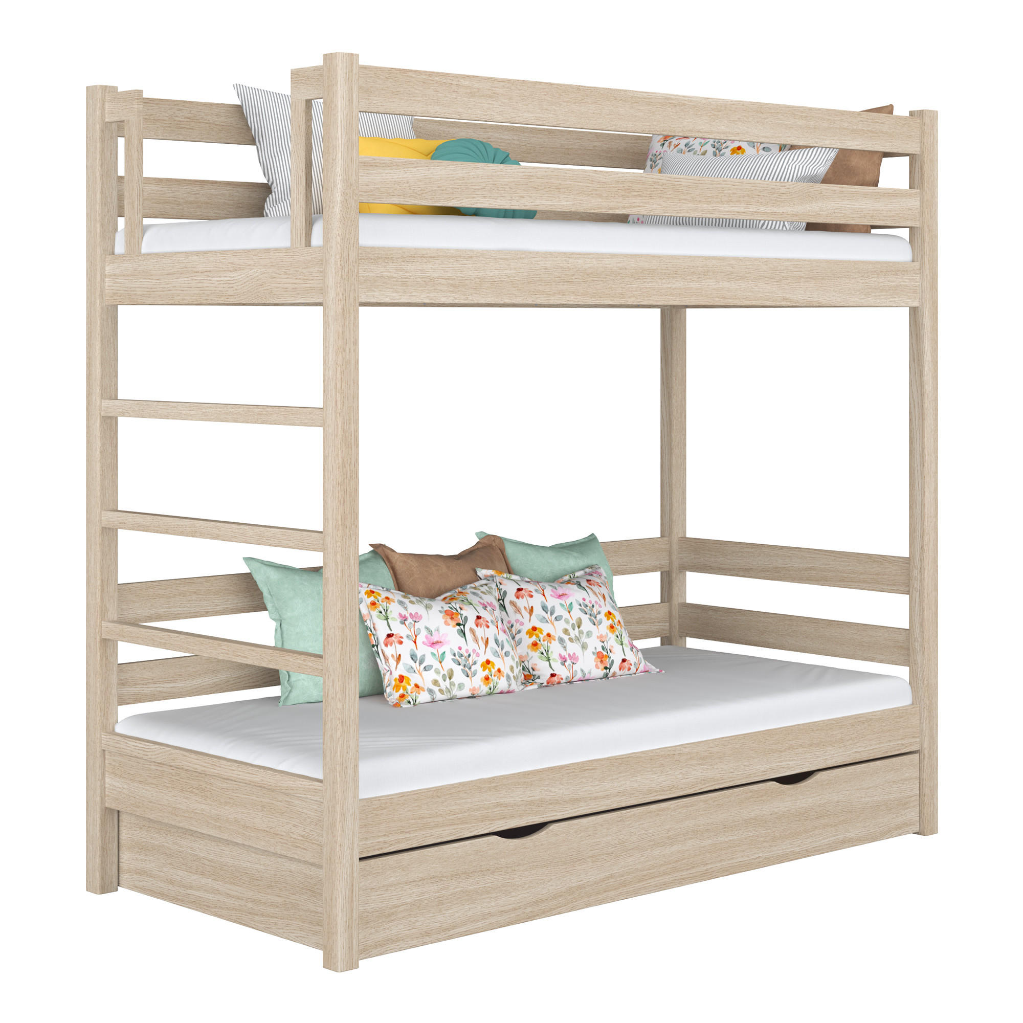 N-Wood Etagenbett Sonoma Eiche 120x200 cm