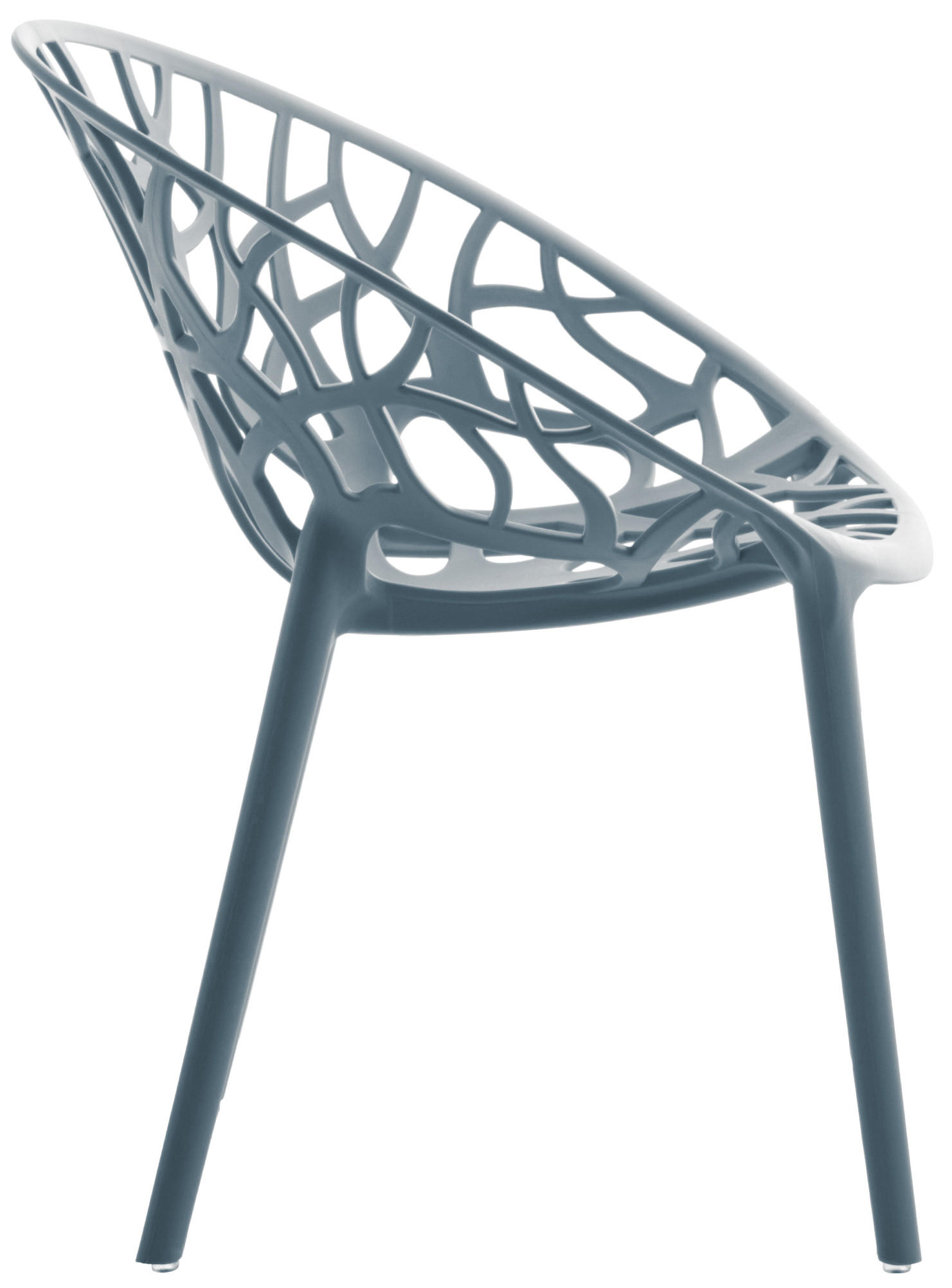 GARTENSTUHL Kunststoff Grau - Grau, Kunststoff (59/80/60cm) - CLP