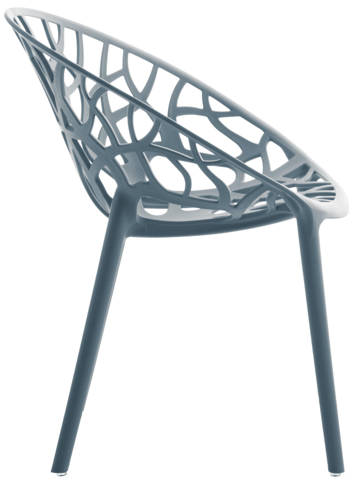 GARTENSTUHL Kunststoff Grau - Grau, Kunststoff (59/80/60cm) - CLP