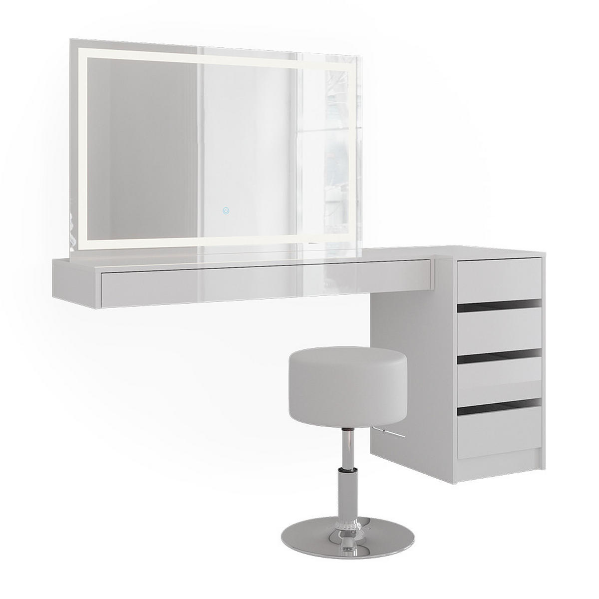 TOALETNÍ STOLEK Sherry Bílá - bílá, kompozitní dřevo (120/12/40.1cm) - Vicco